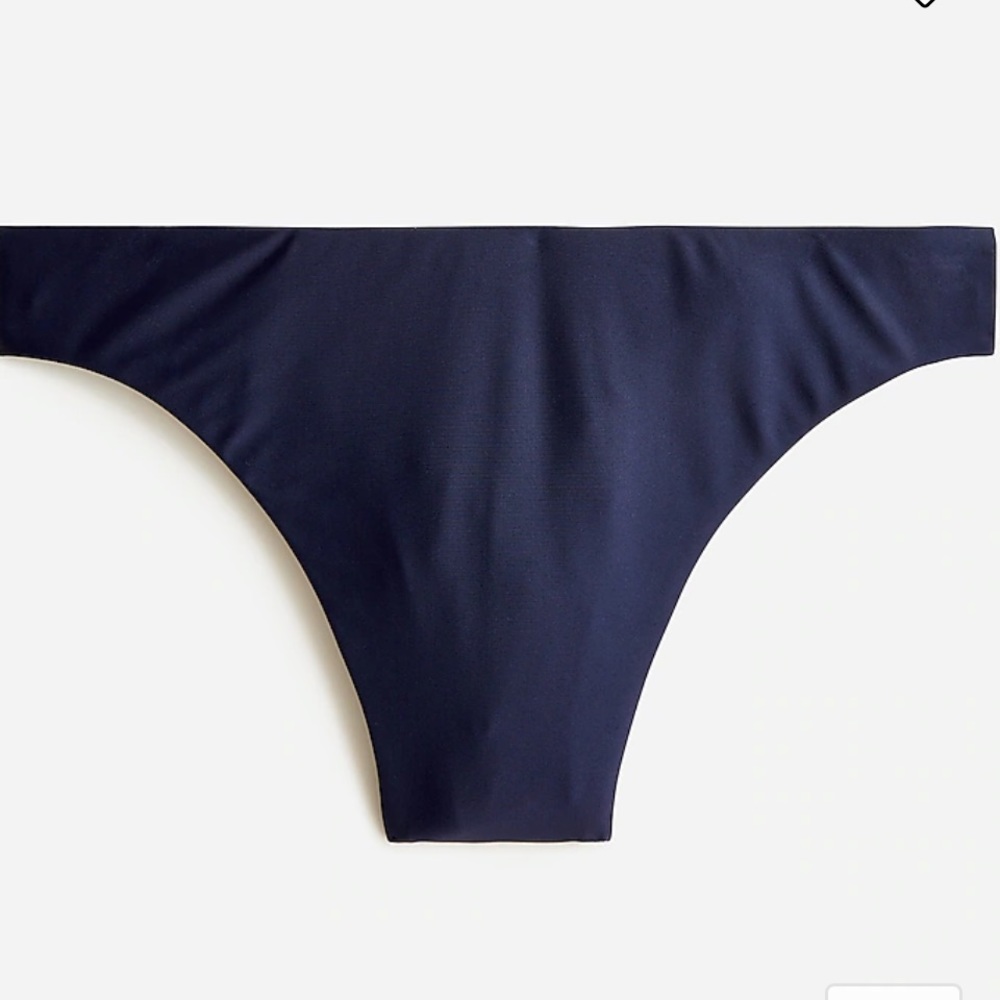 NWT J.Crew High-rise cheeky bikini bottom in Navy Style BC126